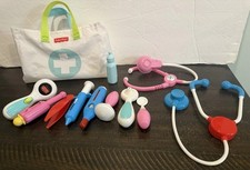 Fisher Price Doctor Medical Kit Toys Set Doctor w Bag 12 Piece Set Kids