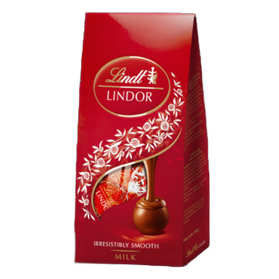 5908243700358 Lindt LINDOR Milk Bag 100g Lindt