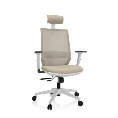 Bürostuhl Drehstuhl Schreibtischstuhl Kopfstütze Stoff Mesh PROFONDO hjh OFFICE