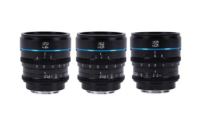 SIRUI Night Walker 24+35+55mm T1.2 S35 Cine Objektiv Set mit Case (Schwarz,