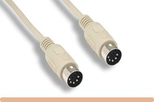 6FT MIDI Standard Male Male Din5 Cable Beige