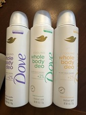 3 Dove Whole Body Deodorant Cooling- White Tea  Peach, Sage Lavender  Vanilla