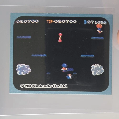 1984 Amada Famicom Menko Card #117 - Balloon Fight - Vintage Nintendo