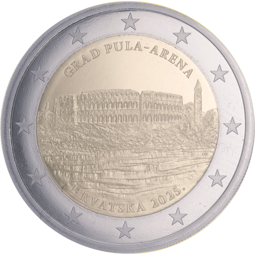 Croatie Arène de Pula - 2 Euros Commémo. BE 2025