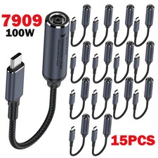 15x 100W Laptop Charger Converter USB Type C Power Charging Cable Adapter 7909