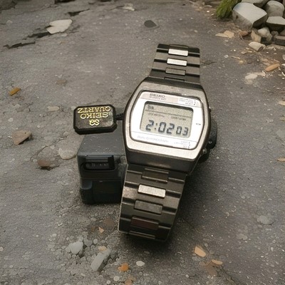 VINTAGE 1970 Seiko Quartz LCD NEW INOX