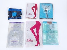 Vtg Silkies Pantyhose Lot 6 of NOS Sealed Ultra Control Top Soft Deadstock