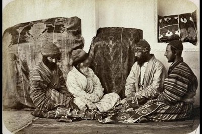 Photo:Jewish wedding rituals,dowry,bundles,social life,c1865