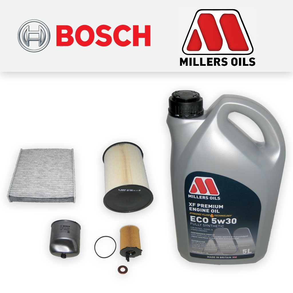 SERVICE KIT for VOLVO V50 1.6 D2 OIL AIR FUEL CABIN FILTER +5w30 OIL (2010-2012)