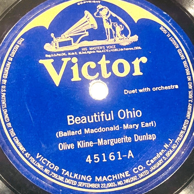 OLIVE KLINE / ELSIE BAKER - Beautiful Ohio / Dear Little Boy Of Mine - Victor
