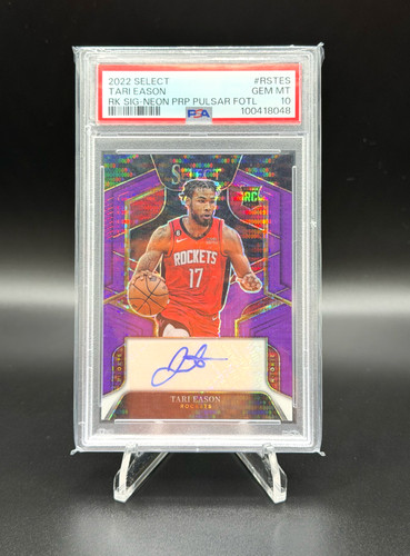 2022 Select Tari Eason Auto Rookie RC Signature  /15 Gem Mint PSA 10 Rockets