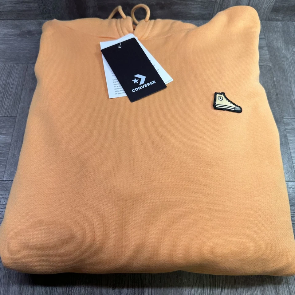Sudadera con Capucha Converse Gender Free Naranja Unisexo 2 Foto 2 de 4