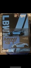 MINI GT LB WORKS LAMBORGHINI HURACAN VER 1 LIGHT BLUE LIMITED 1/64 VHTF *READ*