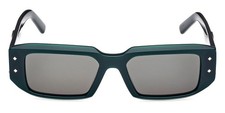 MCM MW0013 96N Green Rectangle Plastic Sunglasses 53-17-145