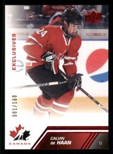 2013-14 Upper Deck Team Canada Red #23 Calvin de Haan /100