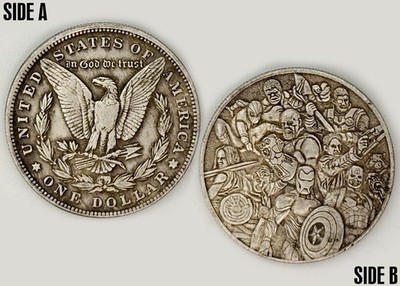 Marvel Avengers ''In God We Trust'' Hobo Nickel Challenge Coin 2#11