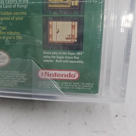 Donkey Kong Land Nintendo Game Boy (1997 Player's Choice Box) VGA 85 NM+ Graded