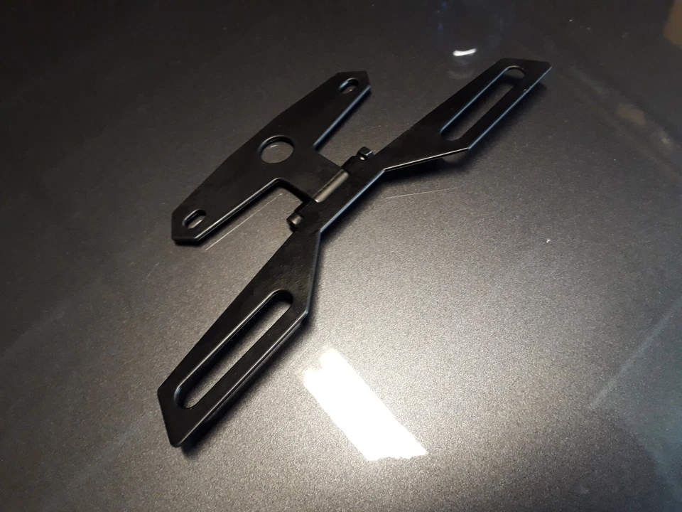 SUPPORT DE PLAQUE D'IMMATRICULATION ARTICULE MOTOS QUADS SCOOTS MOBS KAWASAKAKI. - Photo 4/4