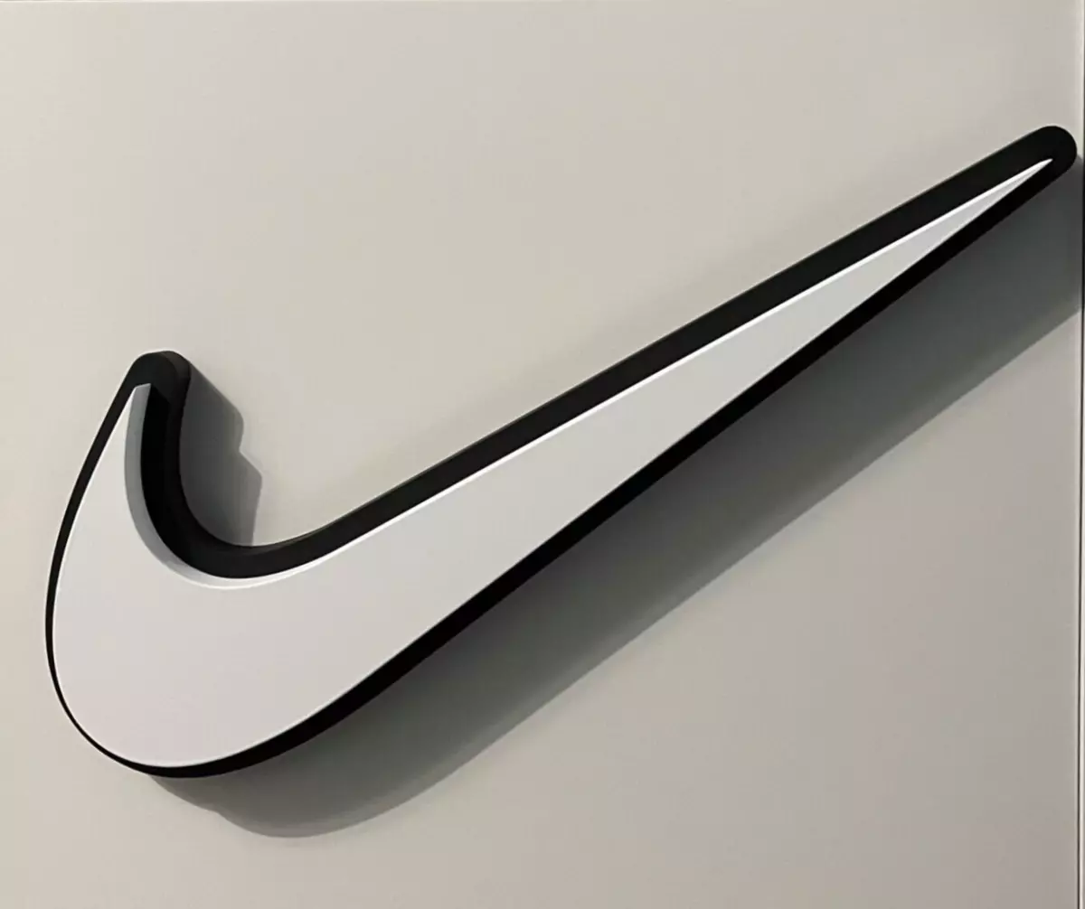 Nike 3D wall art hanger room decoration black white | eBay