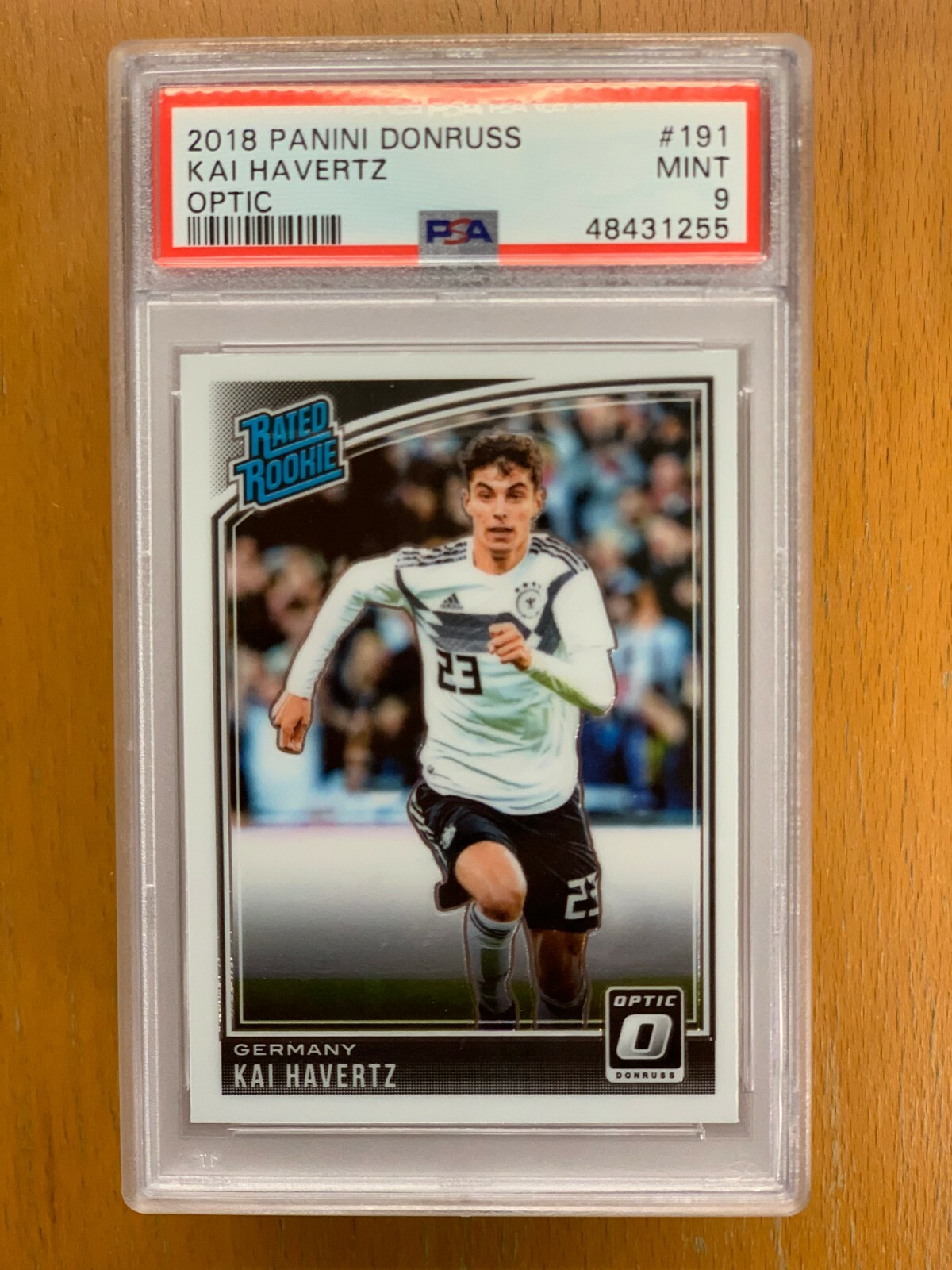 2018 PANINI DONRUSS OPTIC Kai Havertz #191 Rated Rookie Germany PSA 9