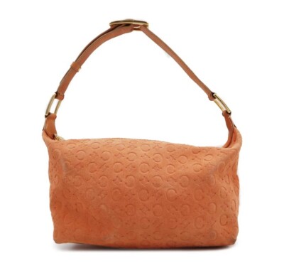 celine Coral suede shoulder bag