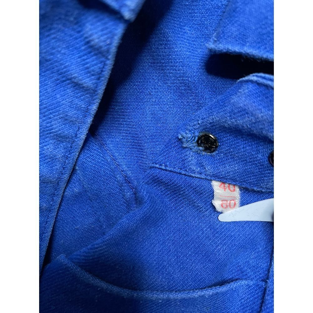 Mont Saint Michel French Vintage Blue Cotton Work Pants Mont Saint Michel French Vintage Blue Cotton Work Pants
