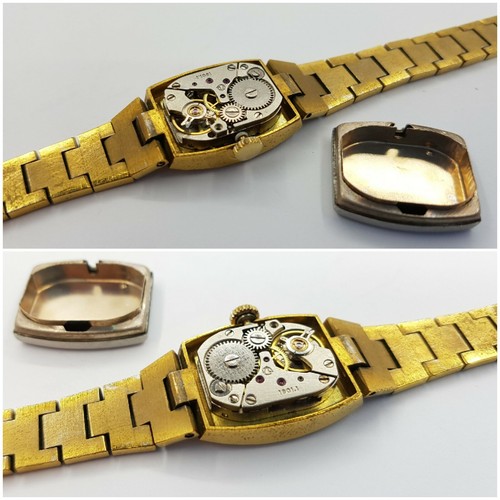VTG Soviet Ladies Watch Vympel Vitebsk Gold Tone 17 Jewels 1801.1 USSR 1970s - Picture 10 of 12