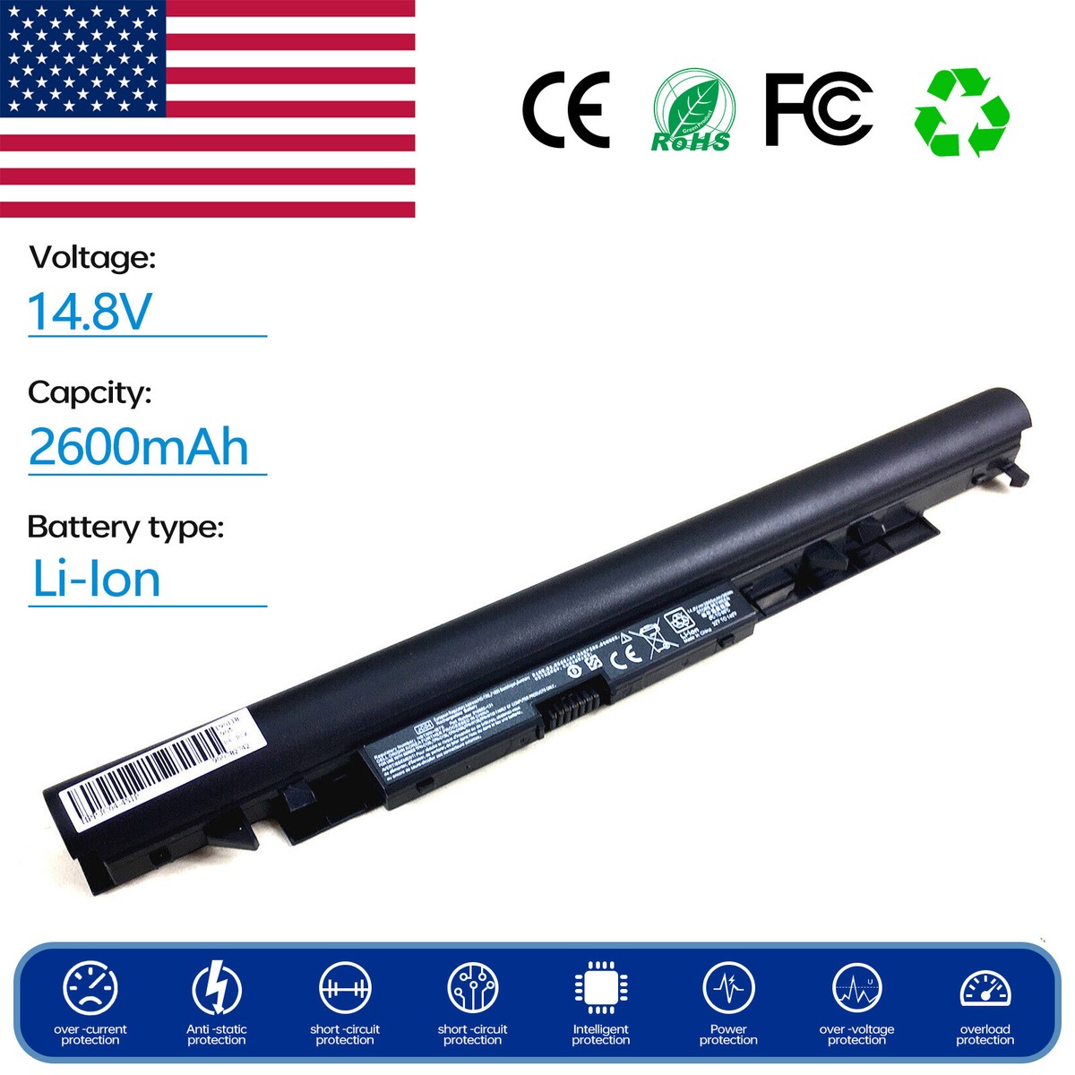Battery for HP 15-BS020UR 15-BS021CY 15-BS021LA 15-BS021NA 15