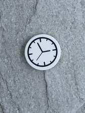 Lego Clock Round Tile 2x2 White 14769pb001 New