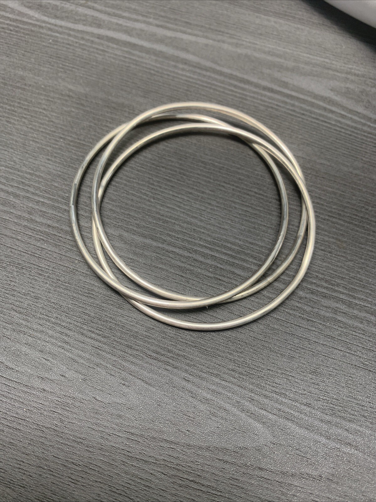 ATI Signed Sterling Silver 3 Interconnected Inter… - image 10