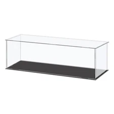 Acrylic Display Case Plastic Box Cube Clear Assemble Dustproof Showcase
