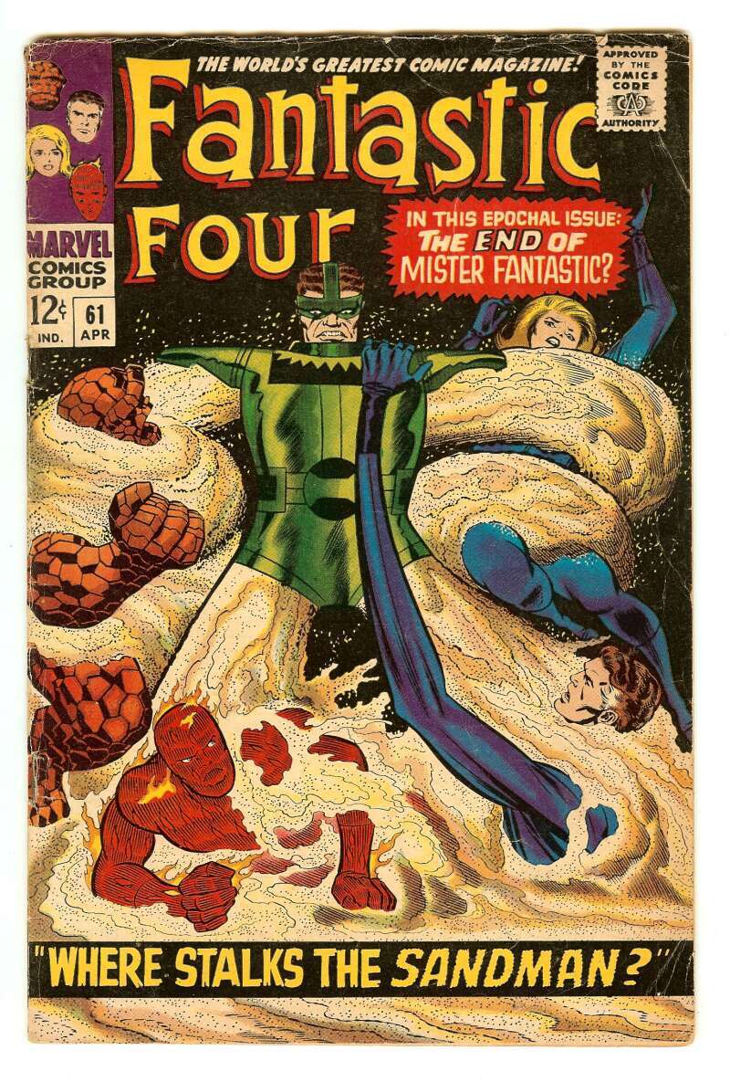 1967年 Fantastic Four 61 comic アメコミ Fantastic Four #61 (Marvel Comics April 1967) for sale