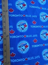Toronto Blue Jays Cotton Fabric 56 Inches By The Half Yard
