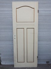 Zimmertür Türblatt DIN rechts 3 Füllungen / Jugendstil u.1920 / H209 B80 S4 cm