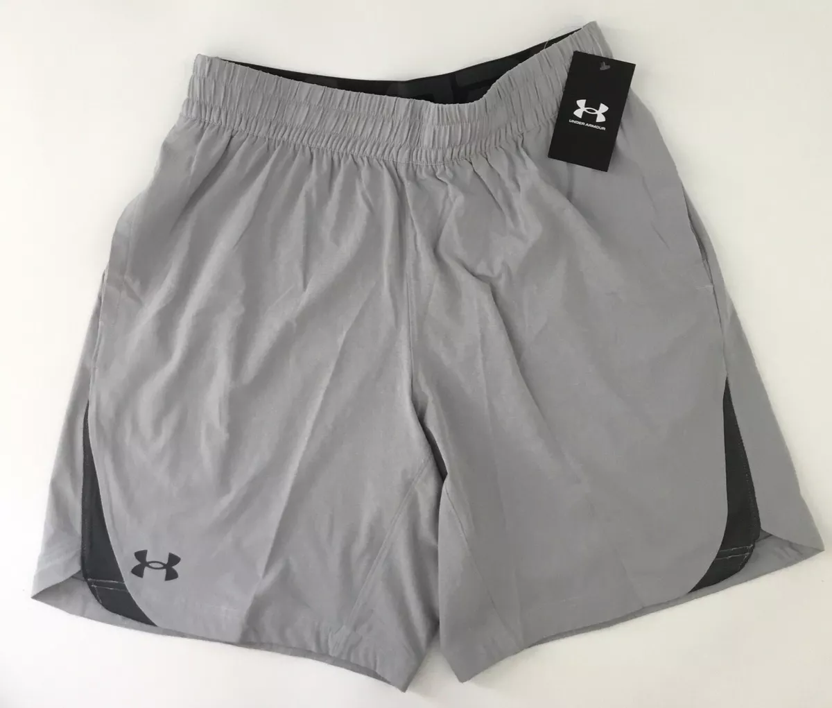 Under Armour Men’s Elevated Woven 2.0 Shorts 1362289 011 Gray Size L