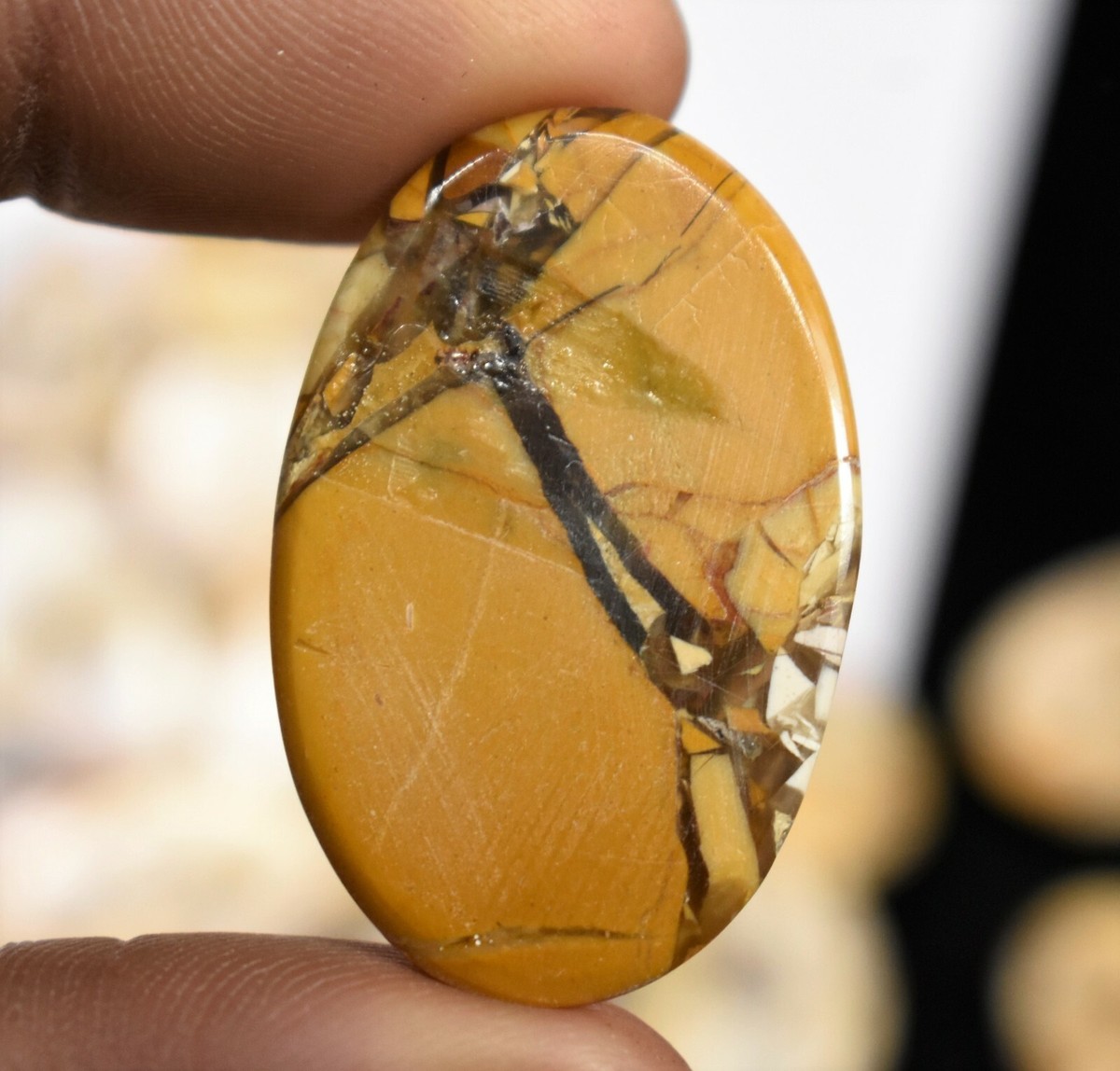 Natural Multi Colour Brecciated Mookaite Jasper Cabochon Handmade