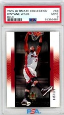 2005 Ultimate DWYANE WADE Miami Heat BLUE 35/125 Parallel Card 68 PSA 9 Pop 1