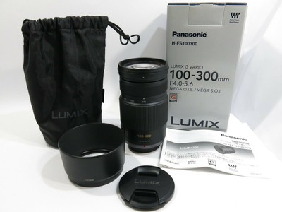 Panasonic Lumix G Vario 100 300mm F4 0 5 6 Mega O I S Mega S O I With Hood I Ebay