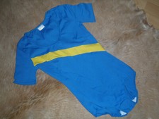 Schiesser women's bodysuit blue yellow size 40 second hand look