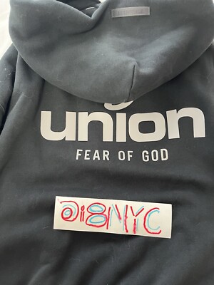 SET OF 2 - Rare FEAR OF GOD x UNION 30 Yr Vintage Hoodie B/W SET OF 2 - Rare FEAR OF GOD x UNION 30 Yr Vintage Hoodie B/W