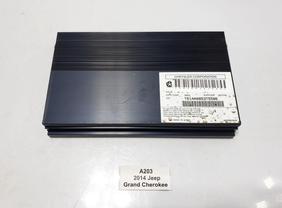 Audio Amplifier Jeep GRAND CHEROKEE IV 2014 P05091214AG for sale