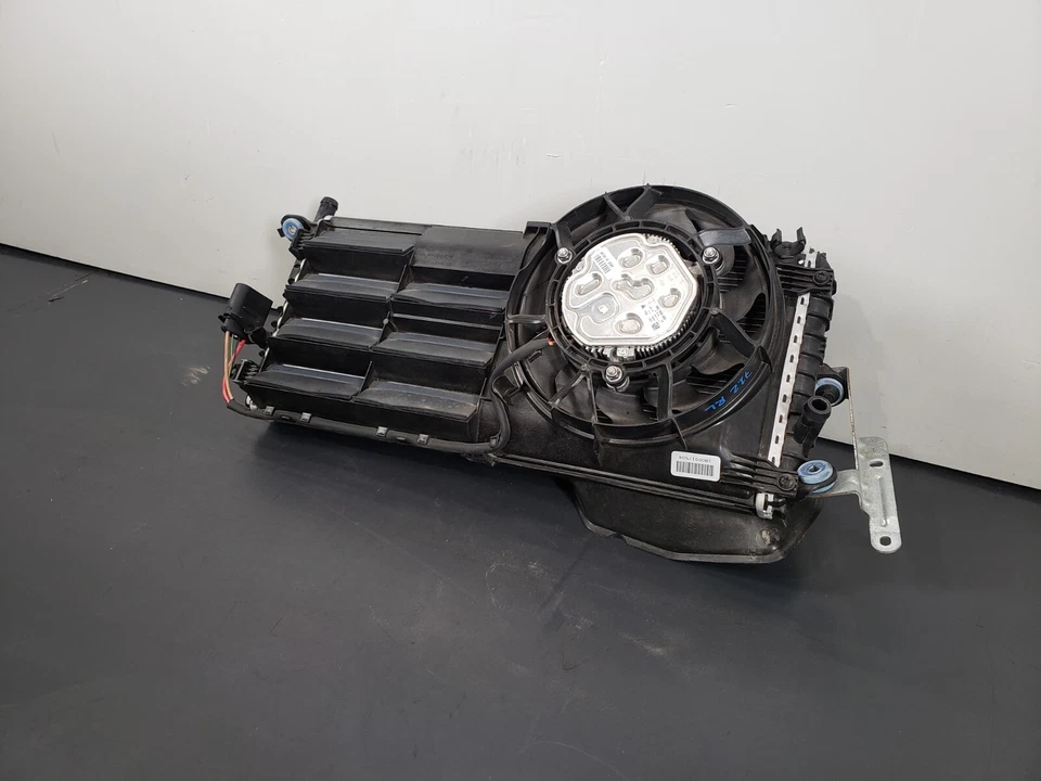 ✅ 18 OEM Porsche 718 982 Cayman Ventilador Radiador Trasero Izquierdo Carcasa Enfriamiento MONTAJE Foto 3 de 4