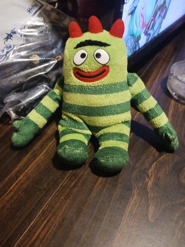 Peluche Ty Yo Gabba Gabba Brobee Beanie bébé 8 pouces animal en peluche 2012 sans étiquette cœur !! - Photo 1/4