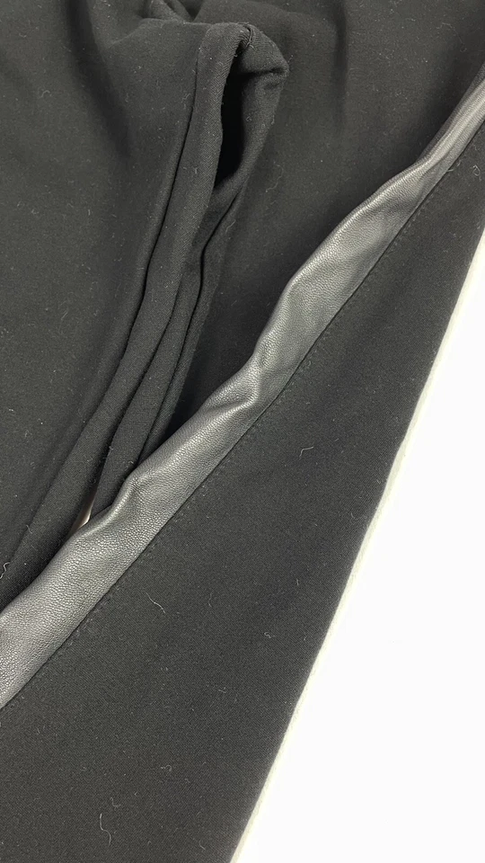 Lysse Womens Black Ponte Equestrian With Vegan Leather Patches Leggings Size M   - Image 4 of 4