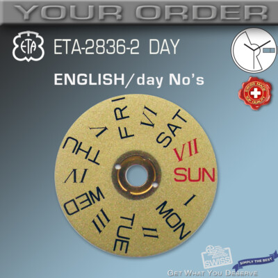 DISQUE DATO MONTRE PART.2557 - ETA 2836 - A 3 HEURE
