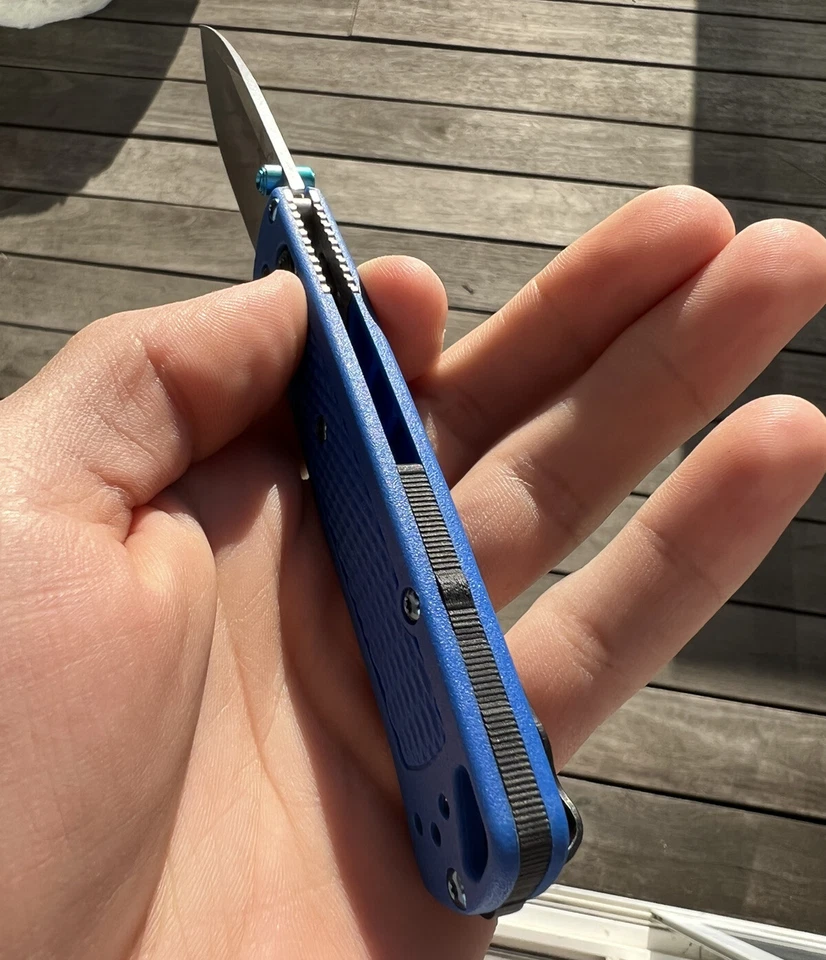 Espaciador trasero Benchmade 535 Bugout espaciador de fibra de carbono, escala ligera personalizada CF Foto 2 de 4