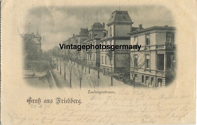D8467 AK Friedberg Hessen Stadt - Ansicht Ludigsstrasse Gelaufen 1898 !!