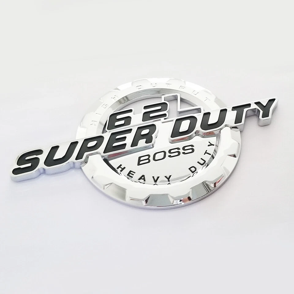 Paquete de 2 emblemas de 6,2 L V8 Superduty Boss Heavyduty se adapta a insignia SUPER DUTY F250 F350 CH Foto 2 de 4