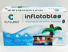 *1-Pack* Caleo Floating Bluetooth Speaker Palm Tree Inflatable Waterproof