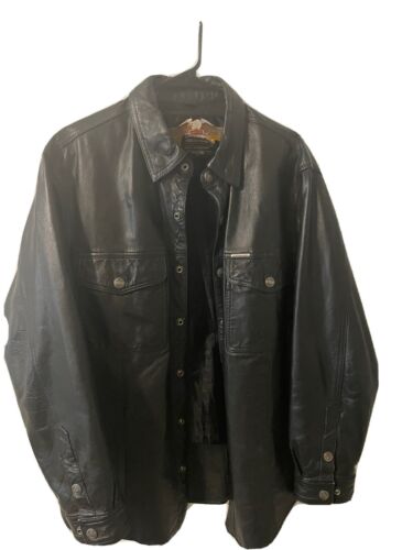 vintage leather jacket mens 80 s